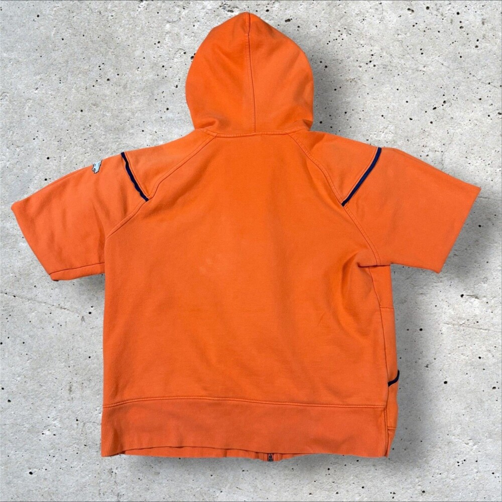 Denver Broncos Reebok Full Zip Hoodie Sweatshirt Orange Embroidered Womens XL - Picture 2 of 8